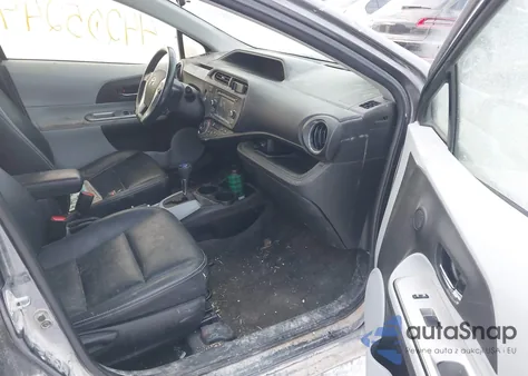 2013 Toyota Prius C from USA, damaged, VIN JTDKDTB38D1040249